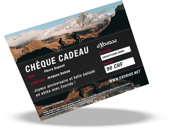 Exoride Geschenkgutschein