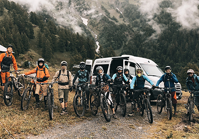 Navette VTT enduro en Valais, région Verbier