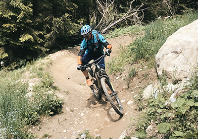 Navette VTT enduro en Valais, région Verbier