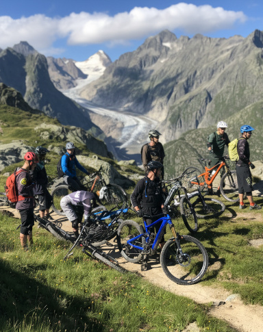 Tours VTT et VAE avec un guide en Valais