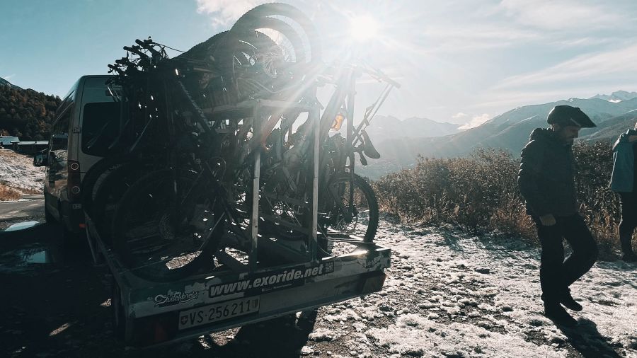 Shuttles VTT enduro en Valais avec Exoride